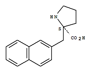 (S)-ALPHA-(2-NAPHTHALENYLMETHYL)-PROLINE-HCL结构式