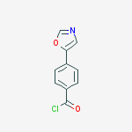 Structure of BENZOYL CHLORIDE,4-(5-OXAZOLYL)-