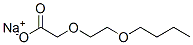 Structure of sodium (2-butoxyethoxy)acetate