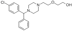 Structure of 1-(4-Chloro-alpha-phenylbenzyl)-4-((2-(2-hydroxyethoxy)ethyl)piperazine)