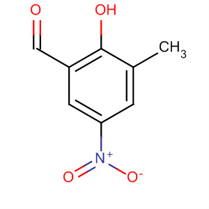 Benzaldehyde, 2-hydroxy-3-methyl-5-nitro-结构式