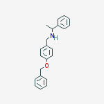 Structure of (4-BENZYLOXY-BENZYL)-(1-PHENYL-ETHYL)-AMINE