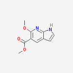 Methyl 6-Methoxy-1H-Pyrrolo[2,3-B]Pyridine-5-Carboxylate,97%结构式