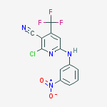 Structure of 2-CHLORO-6-(3-NITROANILINO)-4-(TRIFLUOROMETHYL)NICOTINONITRILE, TECH