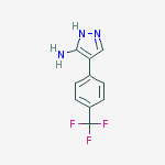 Structure of 4-[4-(trifluoromethyl)phenyl]-1H-Pyrazol-3-amine
