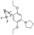 2,5-diethoxy-4-(pyrrolidin-1-yl)benzenediazonium tetrafluoroborate结构式