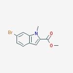 Structure of METHYL 6-BROMO-1-METHYLINDOLE-2-CARBOXYLATE