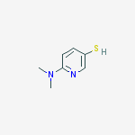 PYRIDINE-3-THIOL,6-(DIMETHYLAMINO)-结构式