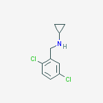 2,5-DICHLORO-N-CYCLOPROPYL-BENZENEMETHANAMINE结构式