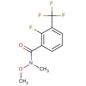 2-Fluoro-N-methoxy-N-methyl-3-(trifluoromethyl)benzamide结构式