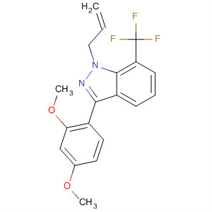1H-Indazole, 3-(2,4-dimethoxyphenyl)-1-(2-propenyl)-7-(trifluoromethyl)-结构式