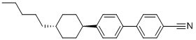 Structure of trans-4-(4-Pentylcyclohexyl)-4-biphenylcarbonitrile