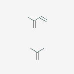 Structure of 1,3-Butadiene, 2-methyl-, polymer with 2-methyl-1-propene, chlorinated