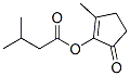 Chemical structure of 2-methyl-5-oxo-1-cyclopenten-1-yl isovalerate