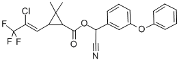 Chemical structure of Cyhalothrin