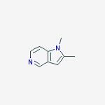 Structure of 1H-Pyrrolo[3,2-c]pyridine,1,2-dimethyl-
