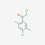 ETHANONE,2-CHLORO-1-(4-CHLORO-2,5-DIMETHYLPHENYL)-结构式