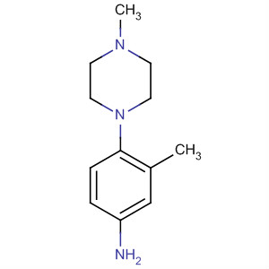 Structure of Benzenamine, 3-methyl-4-(4-methyl-1-piperazinyl)-