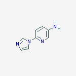Structure of 6-IMIDAZOL-1-YL-PYRIDIN-3-YLAMINE