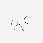 Structure of 2-PYRROLIDINECARBOXAMIDE,N,N-DIETHYL-,(2R)-