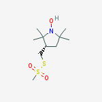 Structure of (3S)-2,2,5,5-Tetramethyl-3-[[(methylsulfonyl)thio]methyl]-1-pyrrolidinyloxy
