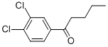 1-(3,4-DICHLORO-PHENYL)-PENTAN-1-ONE结构式