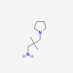 1-PYRROLIDINEPROPANAMINE,SS,SS-DIMETHYL-结构式