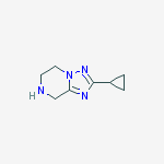 Structure of 2-CYCLOPROPYL-5,6,7,8-TETRAHYDRO-[1,2,4]TRIAZOLO[1,5-A]PYRAZINE