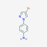 Structure of 4-(4-Bromo-1H-Pyrazol-1-Yl)aniline