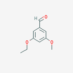 Structure of BENZALDEHYDE, 3-ETHOXY-5-METHOXY-