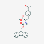 Structure of FMOC-DL-4-ACETYLPHENYLALANINE