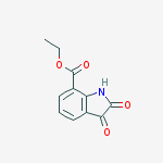 Ethyl 2,3-dioxoindoline-7-carboxylate结构式