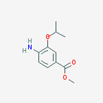 Structure of BENZOIC ACID 4-AMINO-3-(1-METHYLETHOXY)-,METHYL ESTER