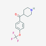 Structure of 4-(4-trifluoromethoxybenzoyl)-piperidine