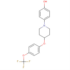 Structure of Phenol, 4-[4-[4-(trifluoromethoxy)phenoxy]-1-piperidinyl]-
