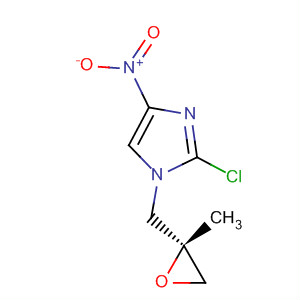 Structure of 1H-Imidazole, 2-chloro-1-[[(2R)-2-methyloxiranyl]methyl]-4-nitro-