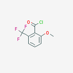 Structure of Benzoyl chloride, 2-methoxy-6-(trifluoromethyl)-