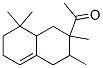 Structure of 1-(1,2,3,4,6,7,8,8a-octahydro-2,3,8,8-tetramethyl-2-naphthyl)ethan-1-one