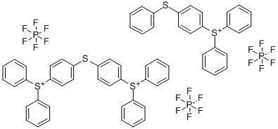 二苯基-(4-苯基硫)苯基锍六氟磷酸盐结构式