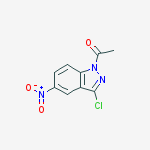 1-acetyl-3-chloro-5-nitro-1H-indazole结构式