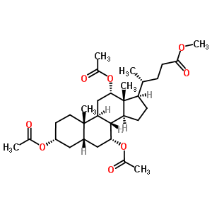Structure of 3α,7α,12α-Triacetoxy-5β-cholan-24-oic acid methyl ester