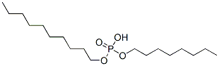 Structure of Phosphoric acid, decyl octyl ester
