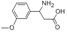 Structure of 3-AMINO-3-(3-METHOXY-PHENYL)-PROPIONIC ACID