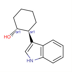 Structure of Cyclohexanol, 2-(1H-indol-3-yl)-, trans-