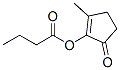 Structure of 2-methyl-5-oxo-1-cyclopenten-1-yl butyrate