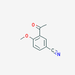 Structure of BENZONITRILE,3-ACETYL-4-METHOXY-