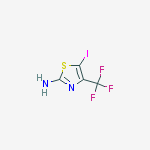 Structure of 5-iodo-4-(trifluoromethyl)-2-Thiazolamine