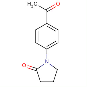 Structure of 2-Pyrrolidinone, 1-(4-acetylphenyl)-