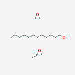 Structure of Oxirane, methyl-, polymer with oxirane, dodecyl ether