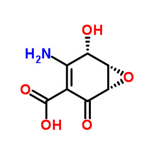 Structure of (1S,6β)-4-Amino-5α-hydroxy-2-oxo-7-oxabicyclo[4.1.0]hept-3-ene-3-carboxylic acid